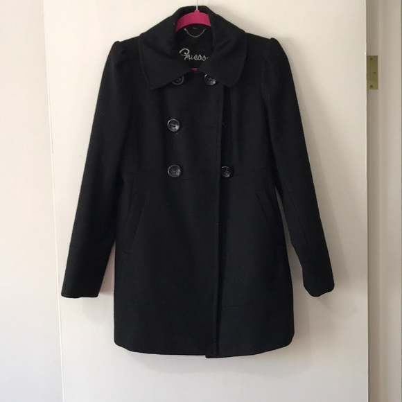 Guess Jackets & Blazers - Black Guess Peacoat